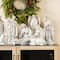 Glitzhome® 10-Piece Ivory & Gold Resin Nativity Figurine Set